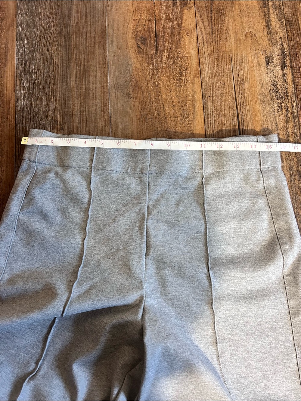 Jones & Co Light Gray Wide Leg Trousers Sz L - Picture 4 of 8